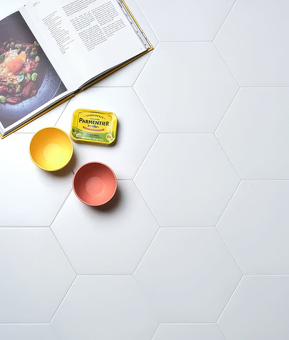 Delicate Porcelain Hexagon - Hyperion Tiles