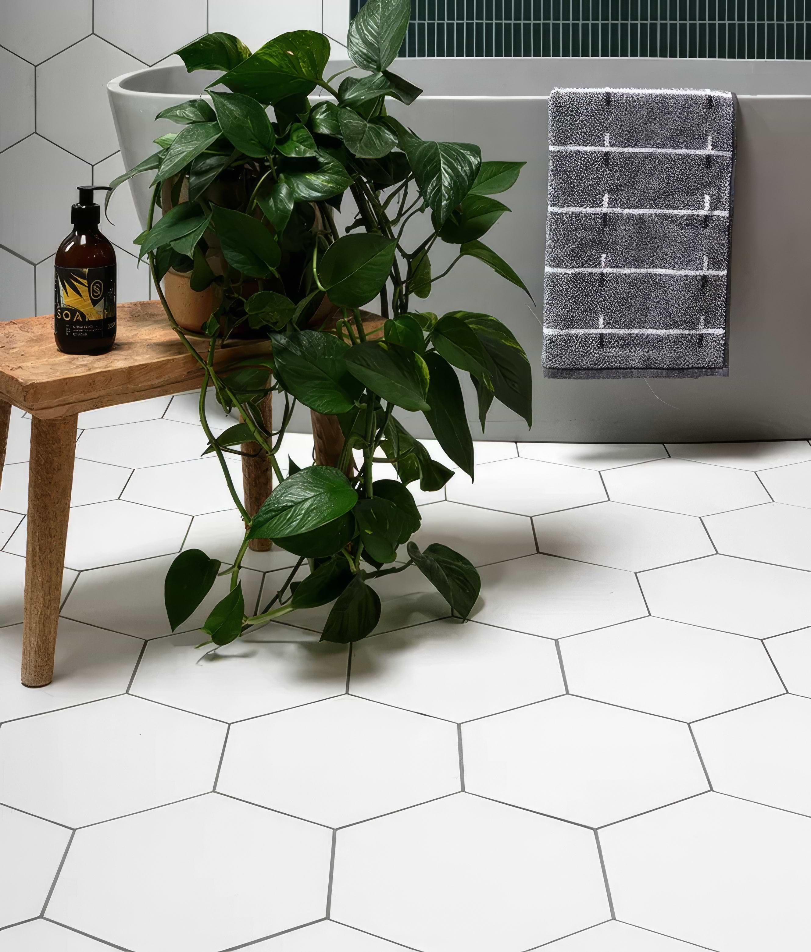 Delicate Porcelain Hexagon - Hyperion Tiles