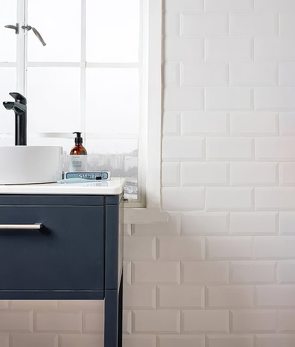 Delicate Wall Ceramic Metro Bevelled - Hyperion Tiles