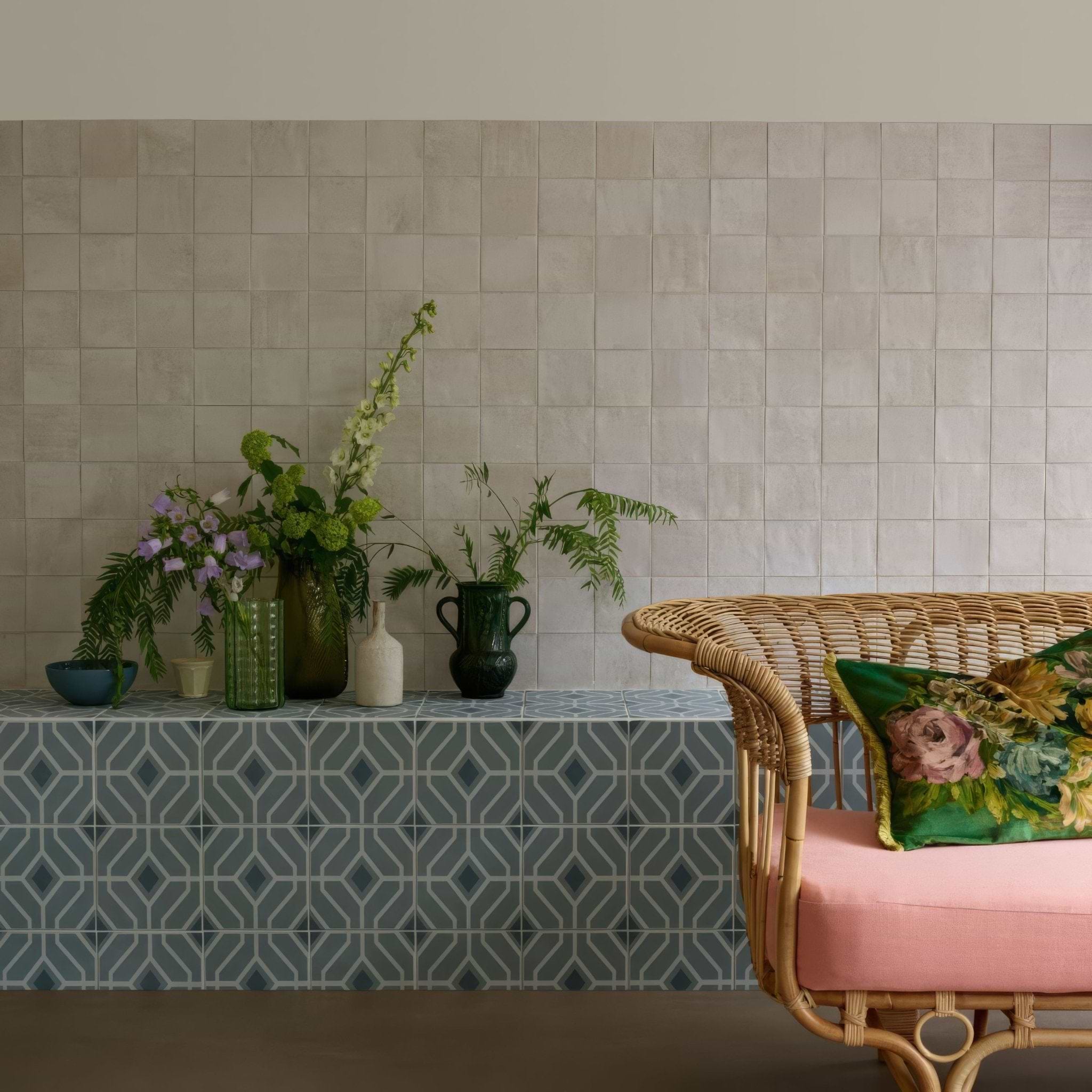 Designers Guild Laterza Slate Blue - Hyperion Tiles
