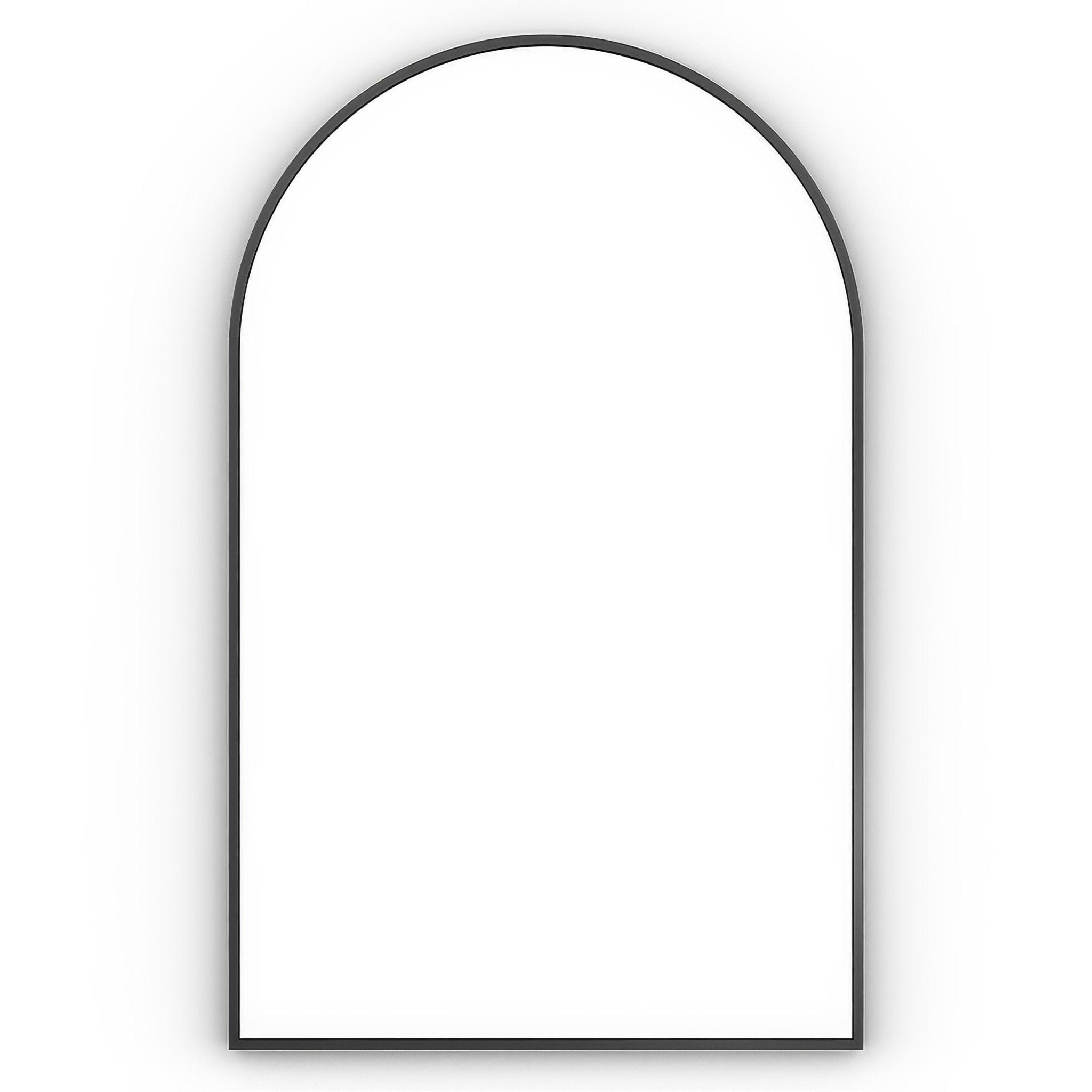 Docklands Arch Mirror 50x80cm in Black - Hyperion Tiles