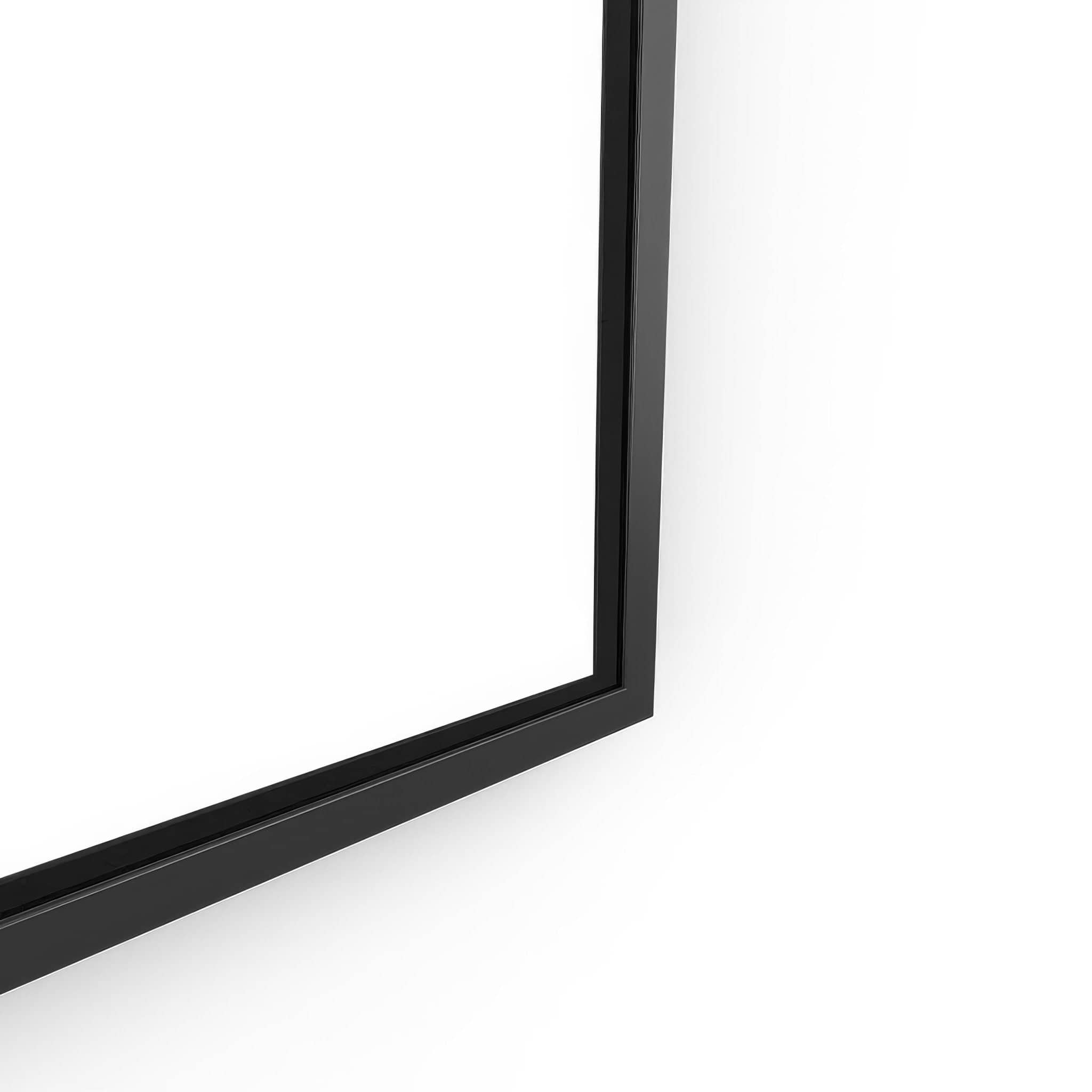 Docklands Arch Mirror 50x80cm in Black - Hyperion Tiles