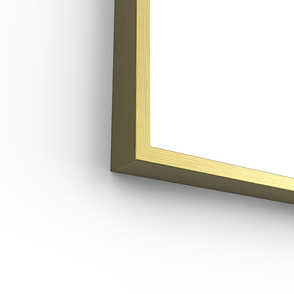 Docklands Arch Mirror 50x80cm in Brushed Brass - Hyperion Tiles