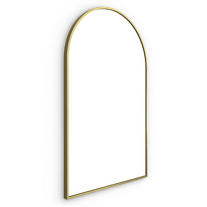 Docklands Arch Mirror 50x80cm in Brushed Brass - Hyperion Tiles