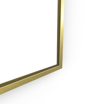 Docklands Arch Mirror 50x80cm in Brushed Brass - Hyperion Tiles