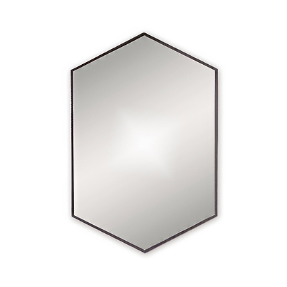 Docklands Hexagonal Mirror Black - Hyperion Tiles