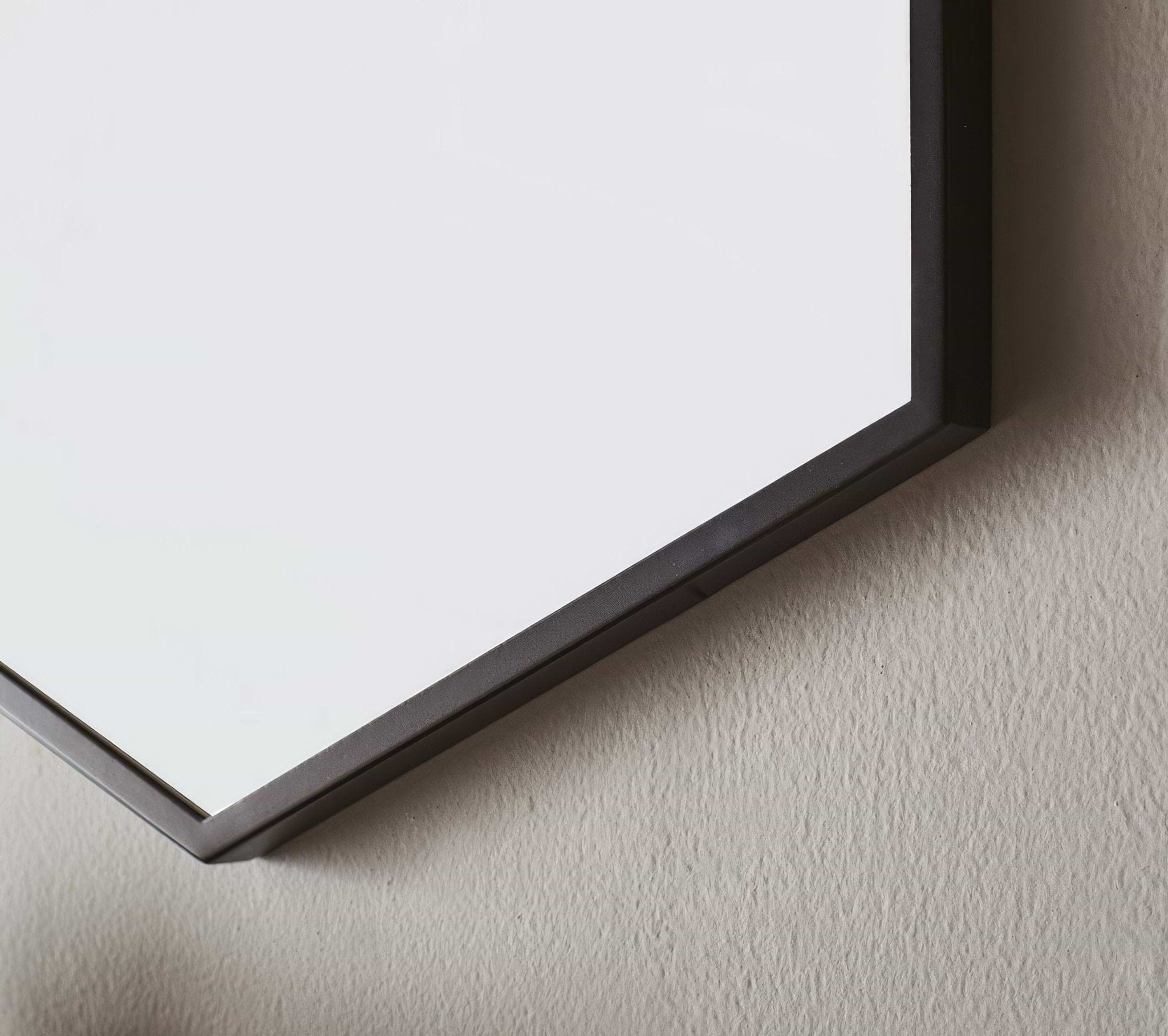 Docklands Hexagonal Mirror Black - Hyperion Tiles