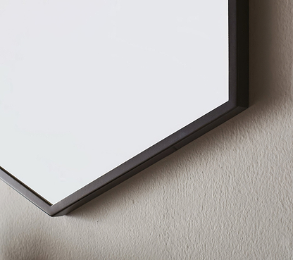 Docklands Hexagonal Mirror Black - Hyperion Tiles