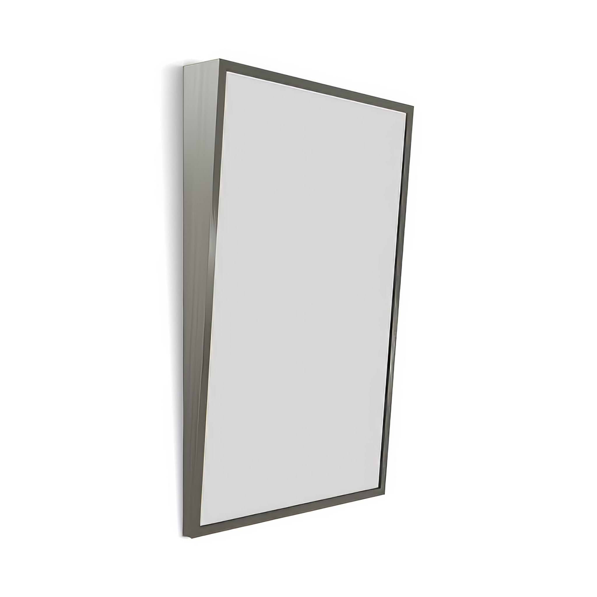 Docklands Inclusive Angled Mirror Brushed Stainless Steel - Hyperion Tiles