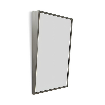 Docklands Inclusive Angled Mirror Brushed Stainless Steel - Hyperion Tiles