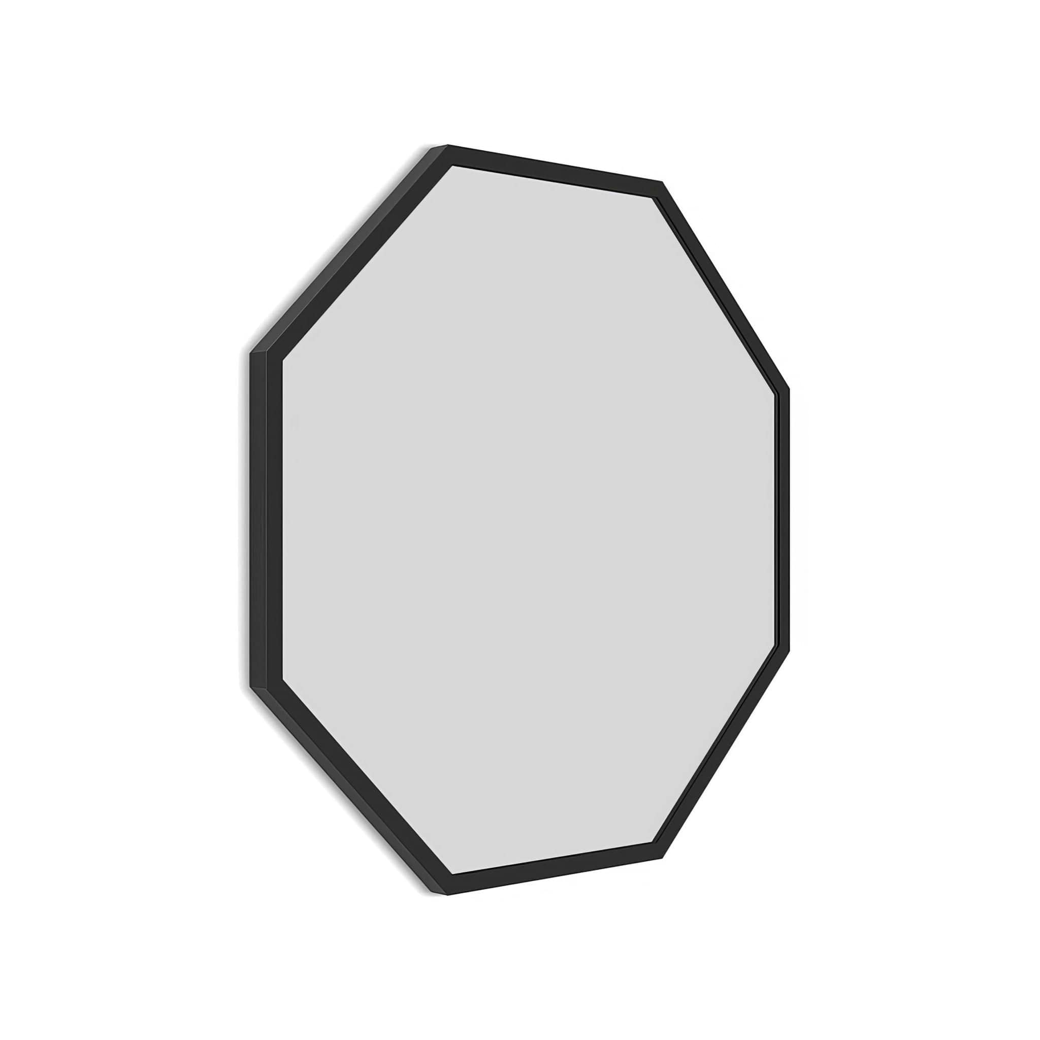 Docklands Octagon Mirror 60cm Black - Hyperion Tiles