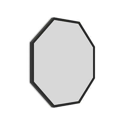 Docklands Octagon Mirror 60cm Black - Hyperion Tiles