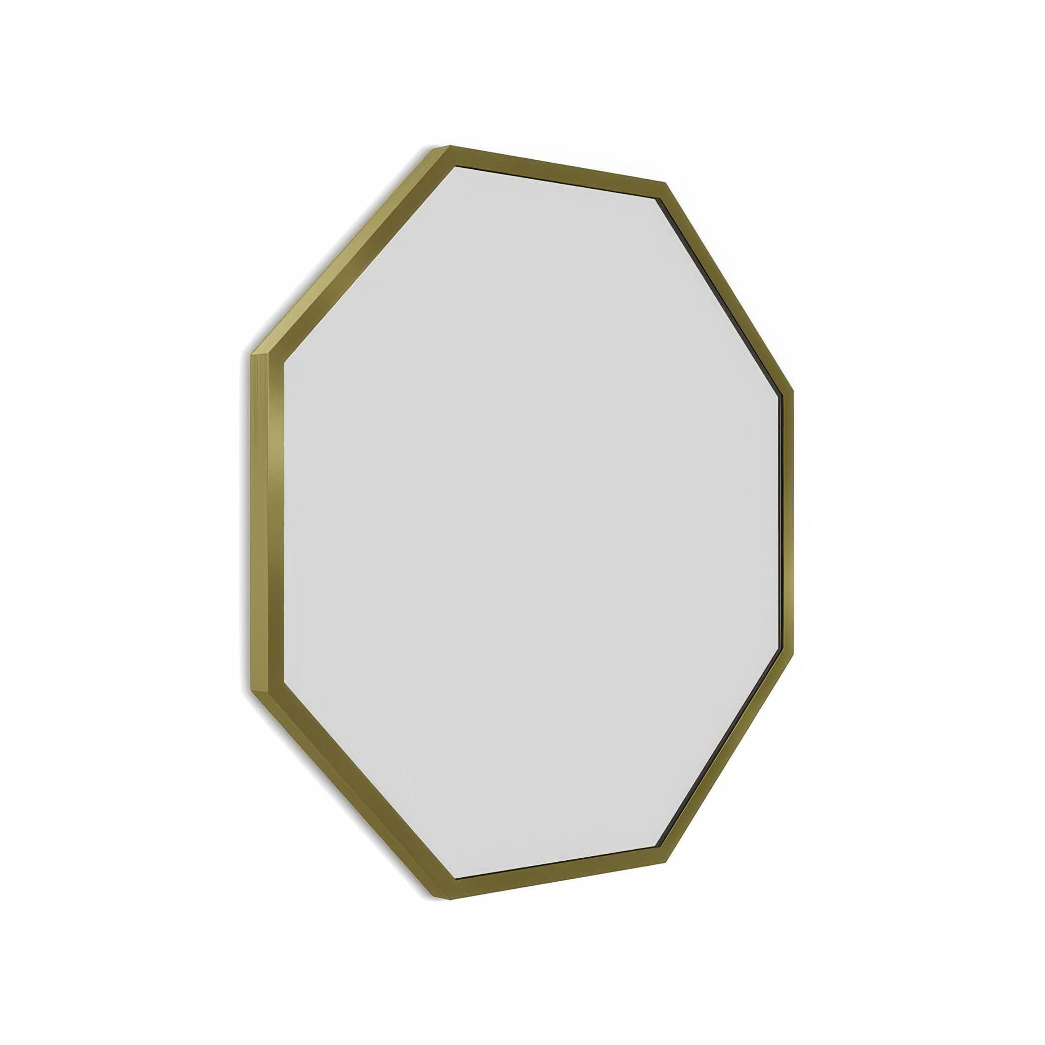 Docklands Octagon Mirror 60cm Brushed Brass - Hyperion Tiles