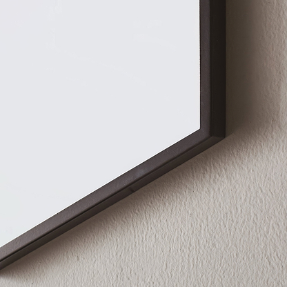 Docklands Rectangular Mirror 120x70cm Black - Hyperion Tiles
