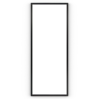 Docklands Rectangular Mirror 40x100cm Black - Hyperion Tiles