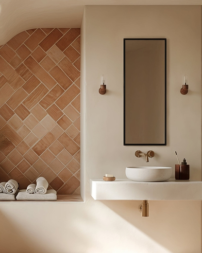 Docklands Rectangular Mirror 40x100cm Black - Hyperion Tiles
