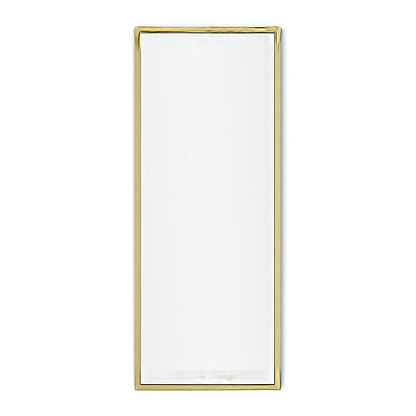 Docklands Rectangular Mirror 40x100cm Brushed Brass - Hyperion Tiles