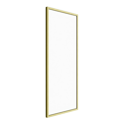 Docklands Rectangular Mirror 40x100cm Brushed Brass - Hyperion Tiles