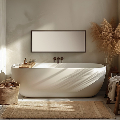 Docklands Rectangular Mirror 40x100cm Brushed Bronze - Hyperion Tiles