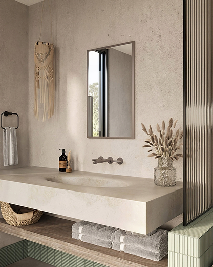 Docklands Rectangular Mirror 40x70cm Brushed Bronze - Hyperion Tiles