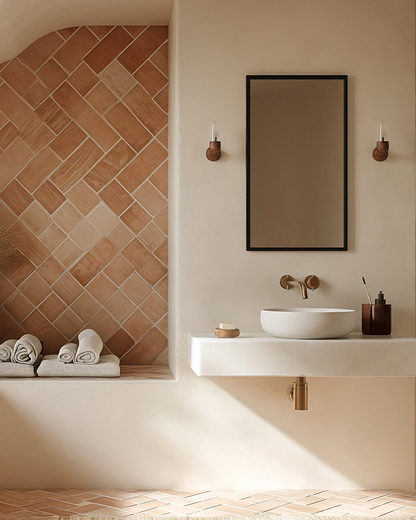 Docklands Rectangular Mirror 50x80cm Black - Hyperion Tiles
