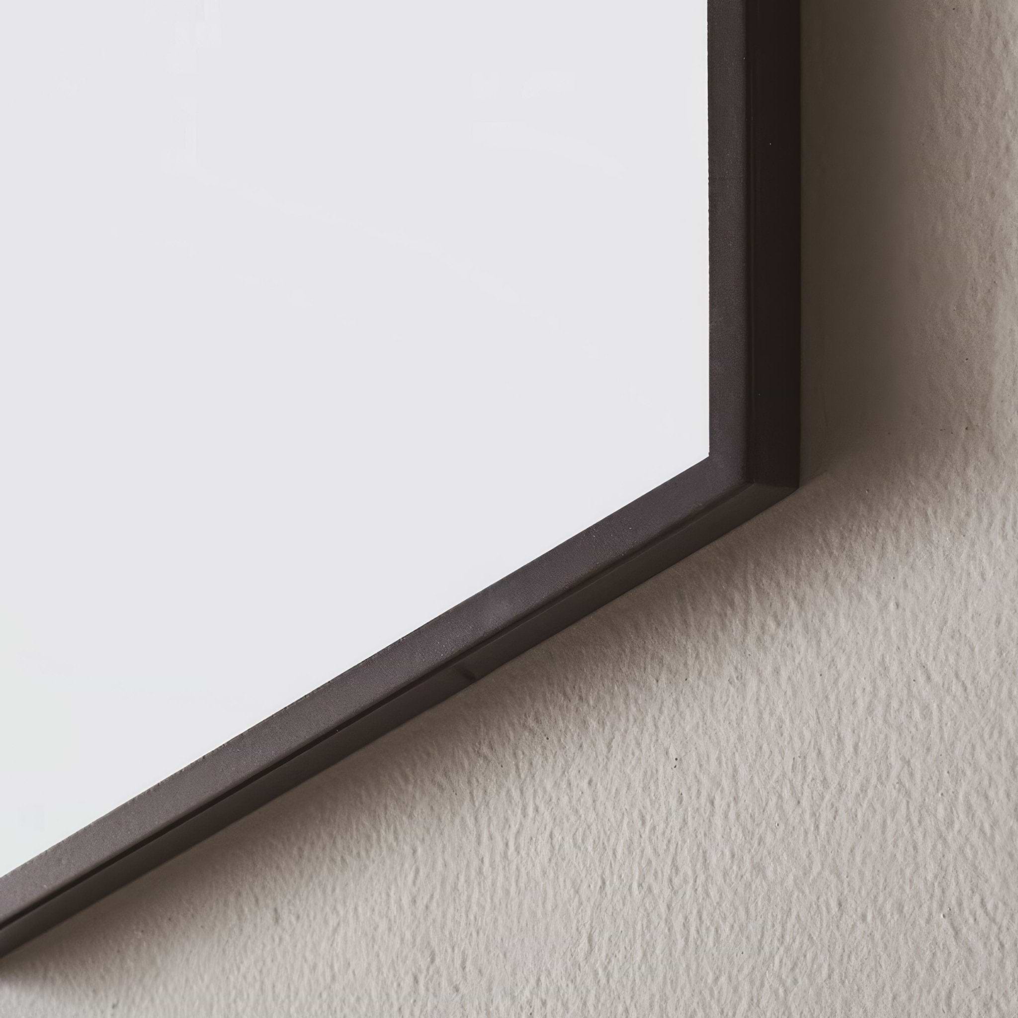 Docklands Rectangular Mirror 80x100cm Black - Hyperion Tiles