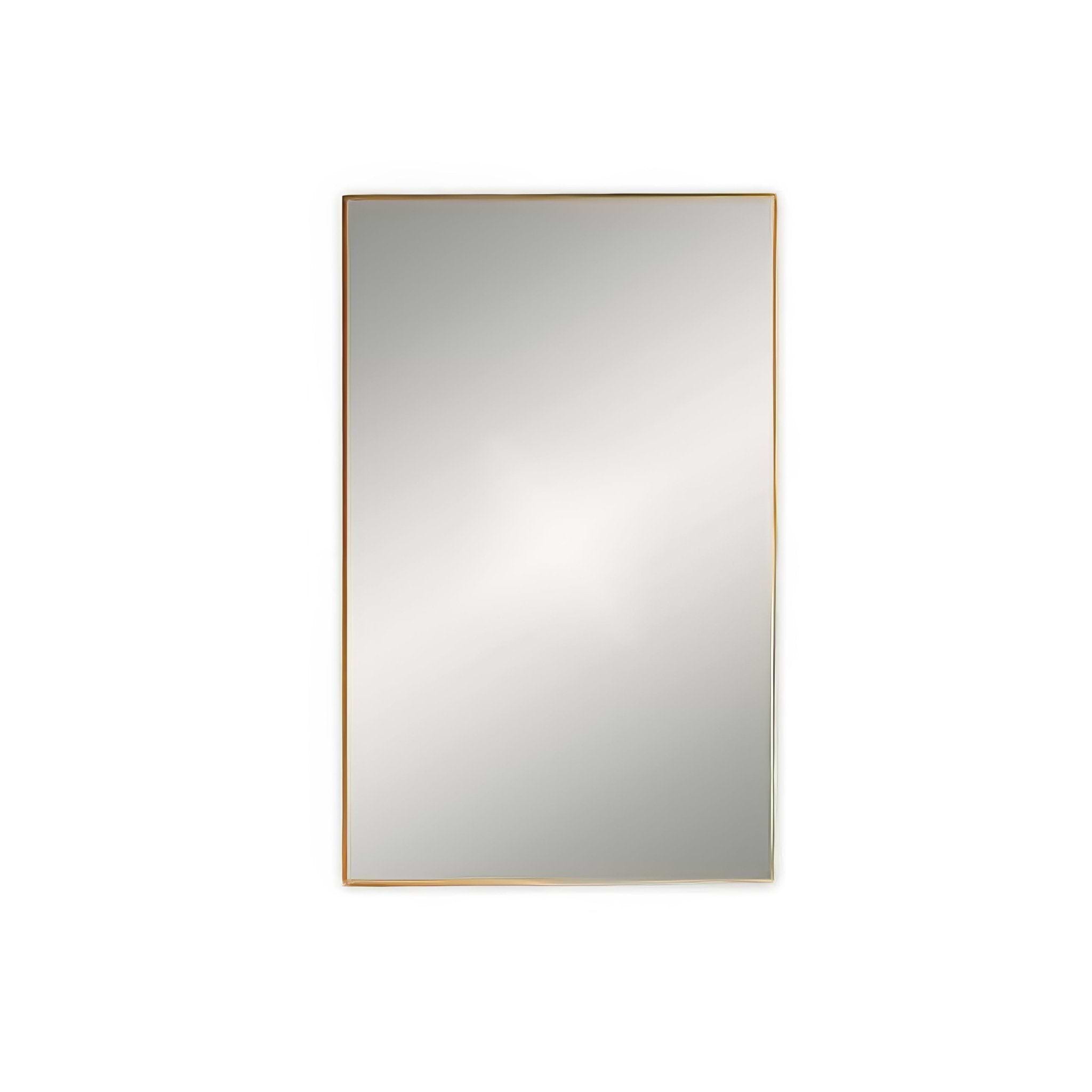 Docklands Rectangular Mirror 80x100cm Brushed Brass - Hyperion Tiles