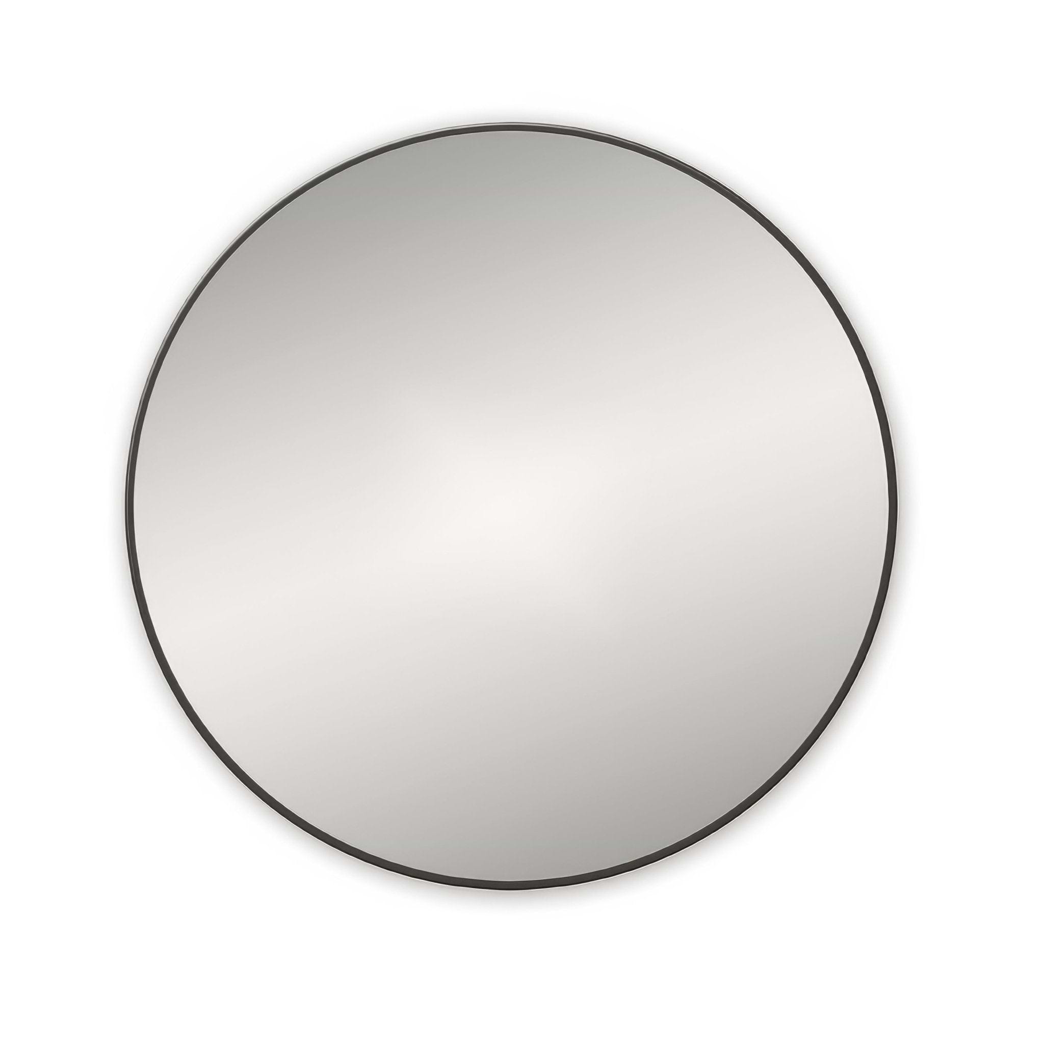 Docklands Round Mirror 60cm Black - Hyperion Tiles