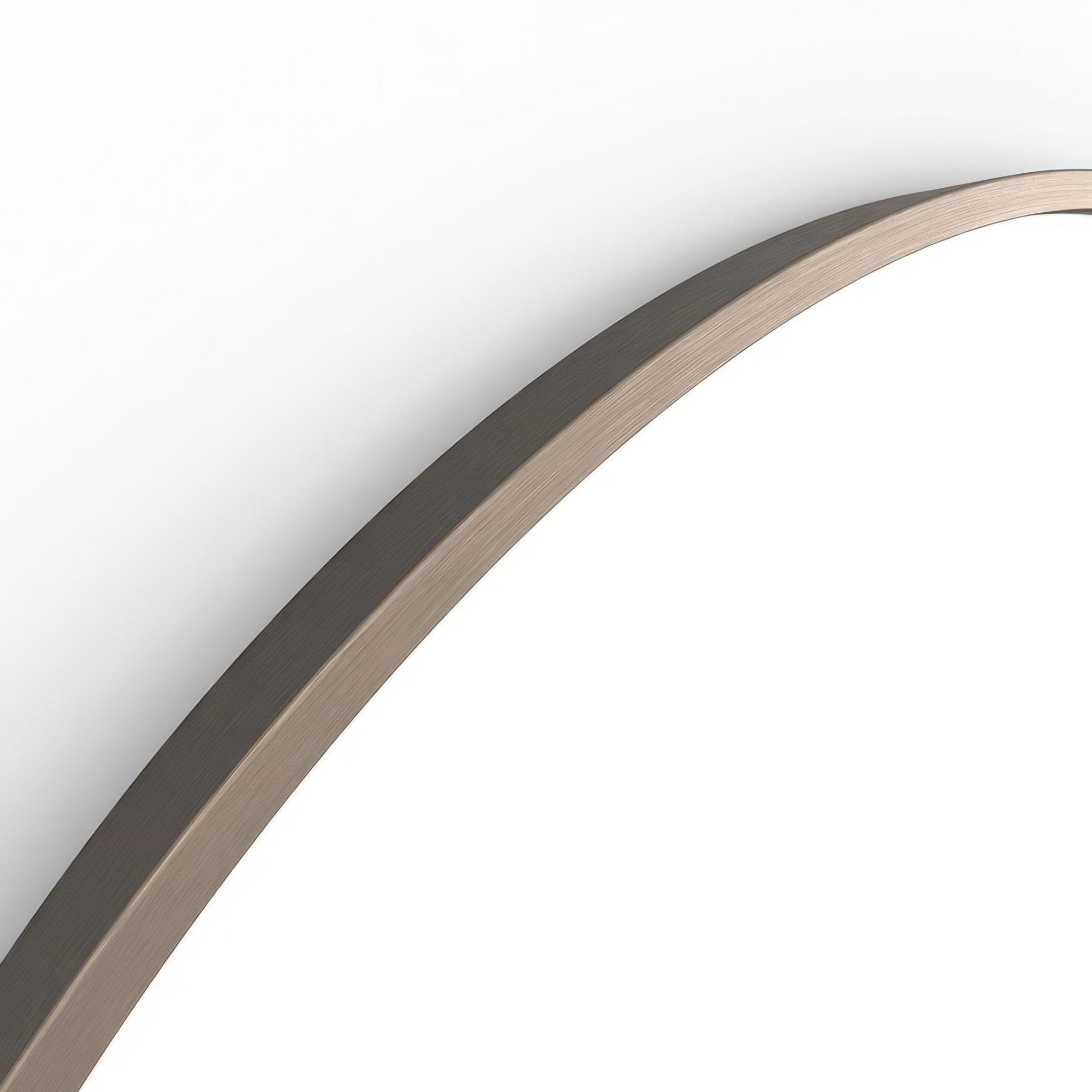 Docklands Round Mirror 60cm Brushed Bronze - Hyperion Tiles