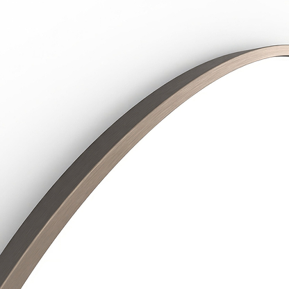Docklands Round Mirror 60cm Brushed Bronze - Hyperion Tiles
