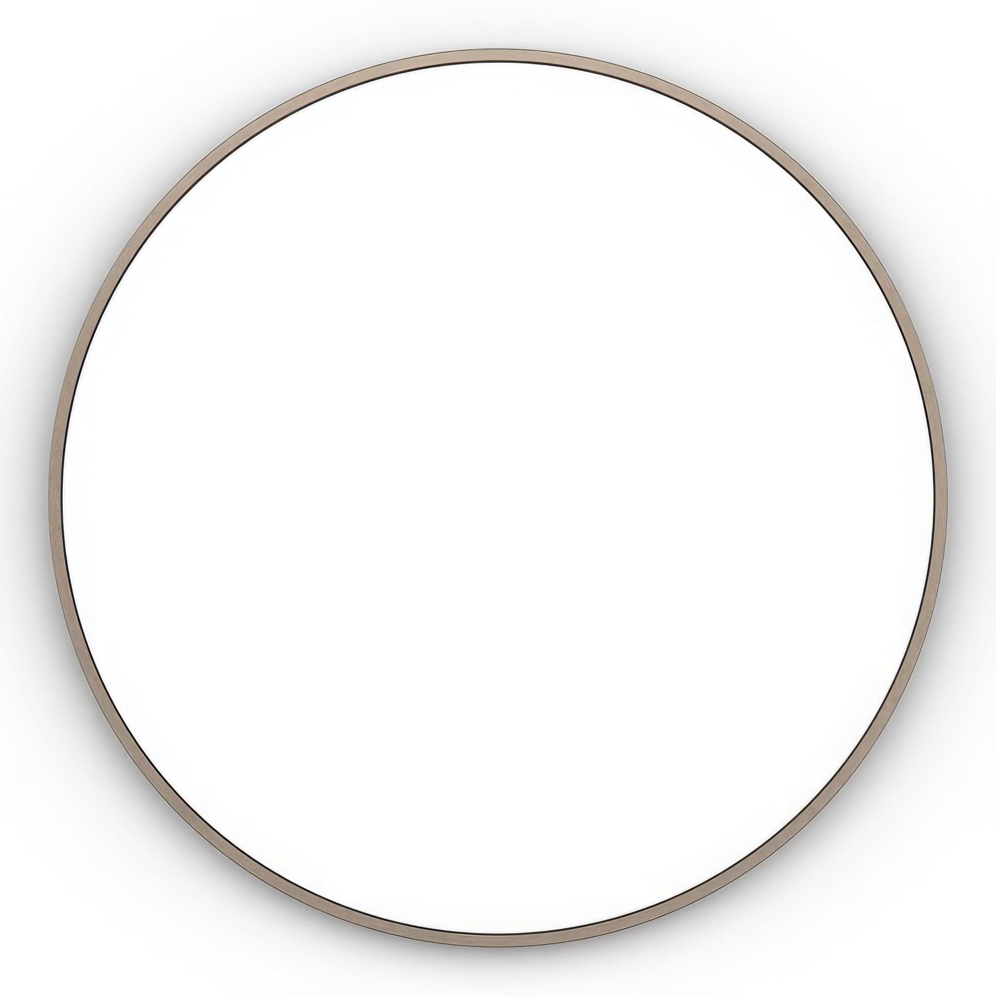 Docklands Round Mirror 60cm Brushed Bronze - Hyperion Tiles