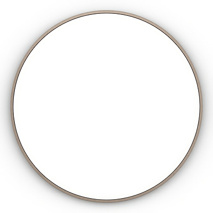 Docklands Round Mirror 60cm Brushed Bronze - Hyperion Tiles
