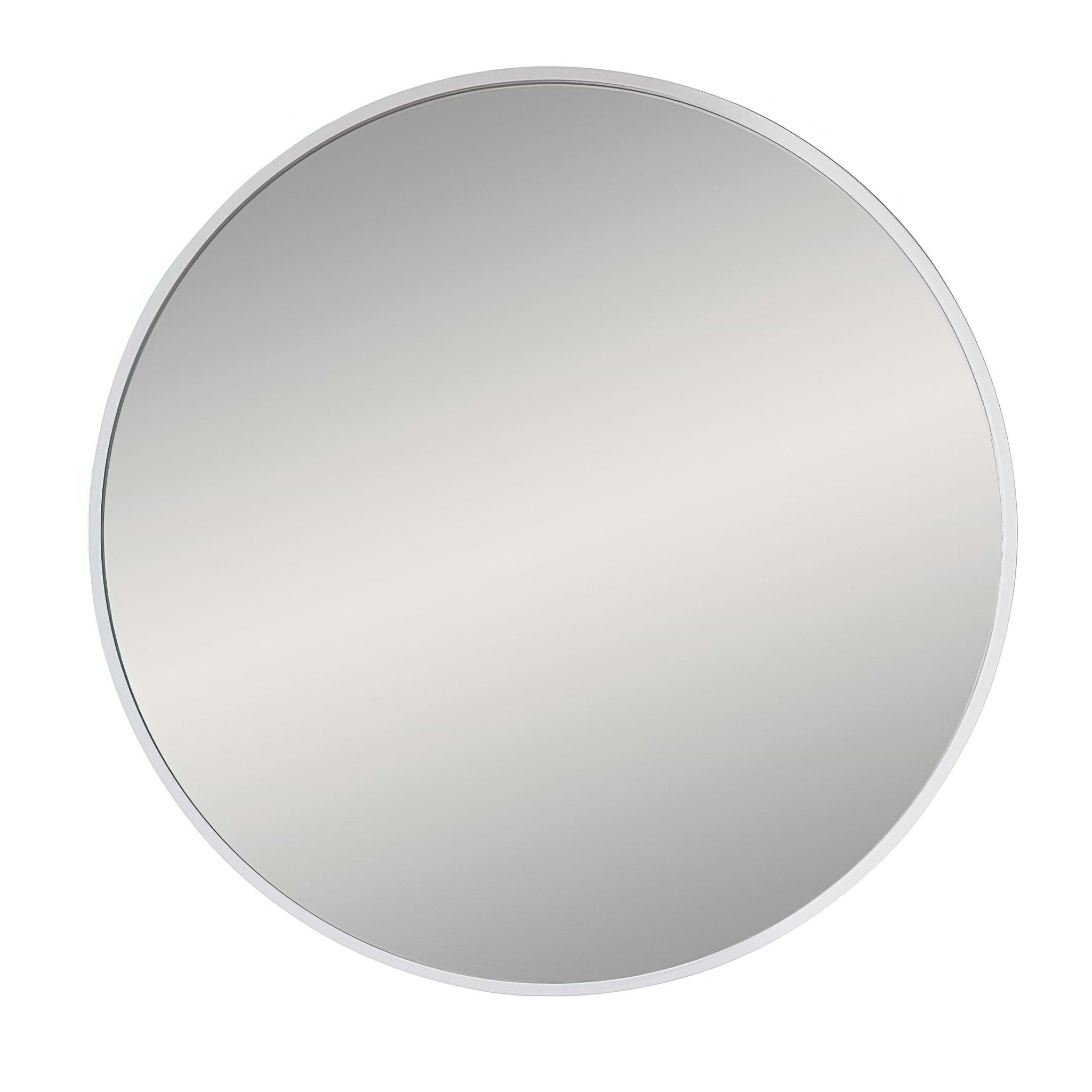 Docklands Round Mirror 60cm White - Hyperion Tiles