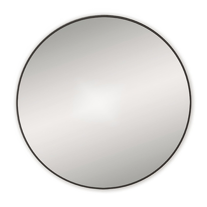 Docklands Round Mirror 80cm Black - Hyperion Tiles