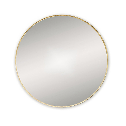 Docklands Round Mirror 80cm Brushed Brass - Hyperion Tiles