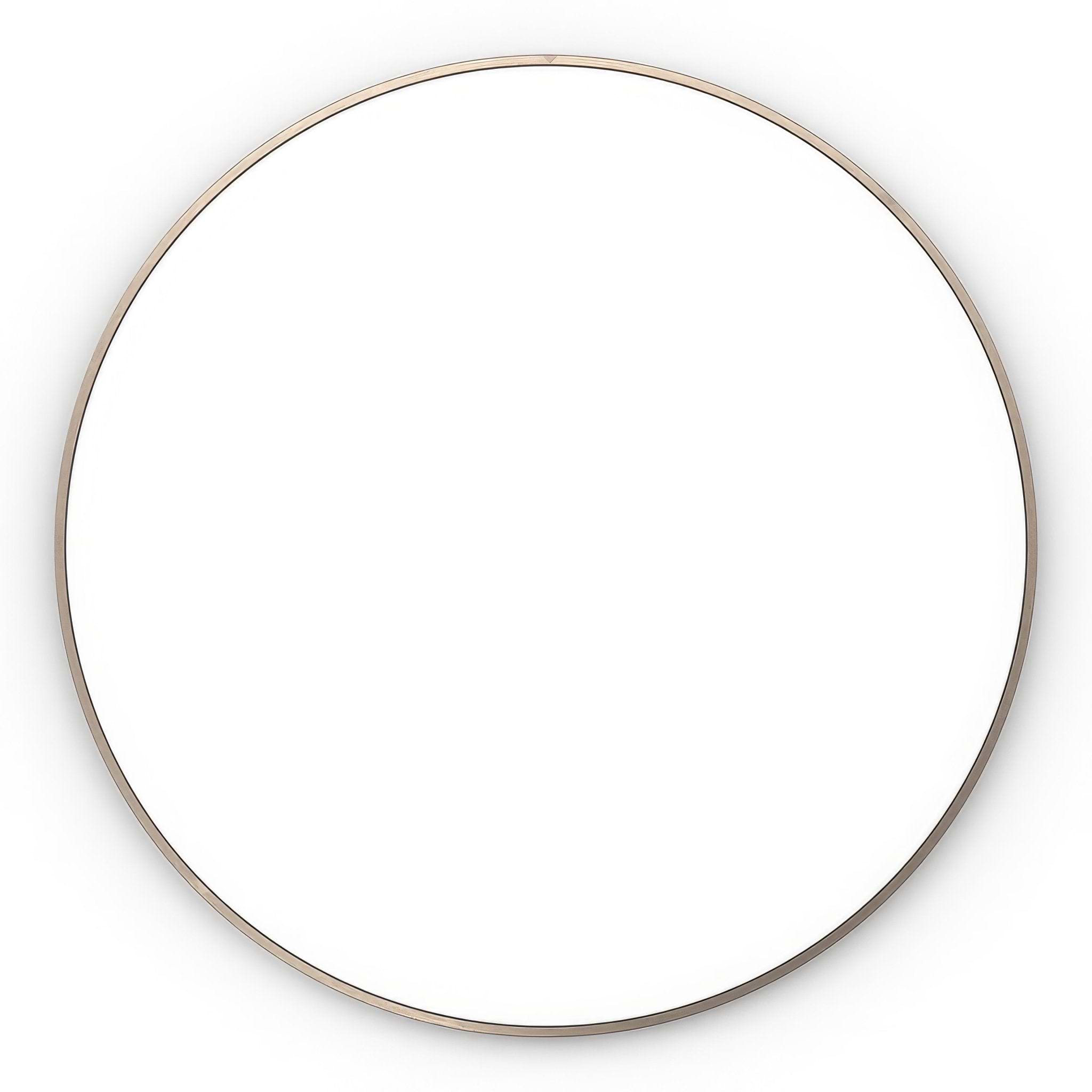 Docklands Round Mirror 80cm Brushed Bronze - Hyperion Tiles