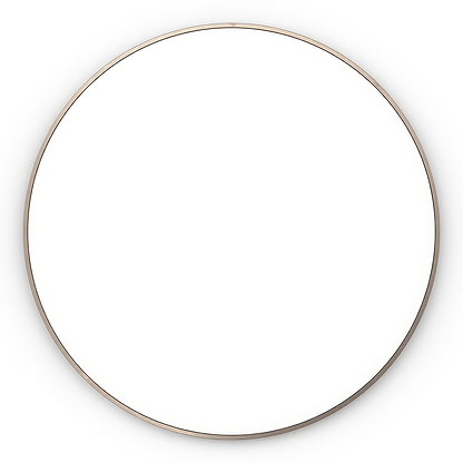 Docklands Round Mirror 80cm Brushed Bronze - Hyperion Tiles