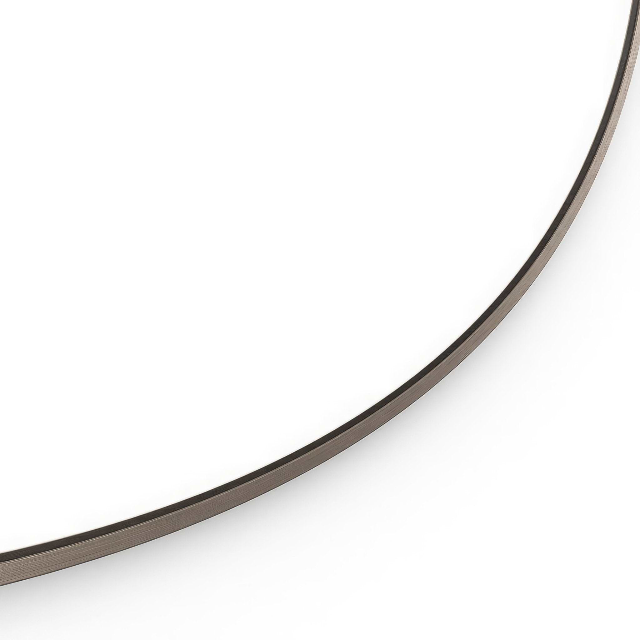 Docklands Round Mirror 80cm Brushed Bronze - Hyperion Tiles