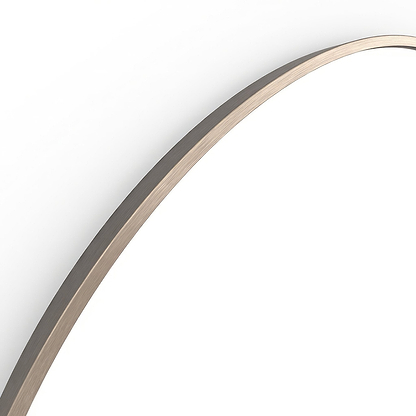 Docklands Round Mirror 80cm Brushed Bronze - Hyperion Tiles