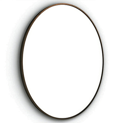 Docklands Round Mirror 80cm Brushed Bronze - Hyperion Tiles