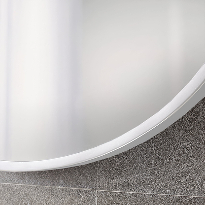 Docklands Round Mirror 80cm White - Hyperion Tiles