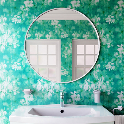 Docklands Round Mirror 80cm White - Hyperion Tiles