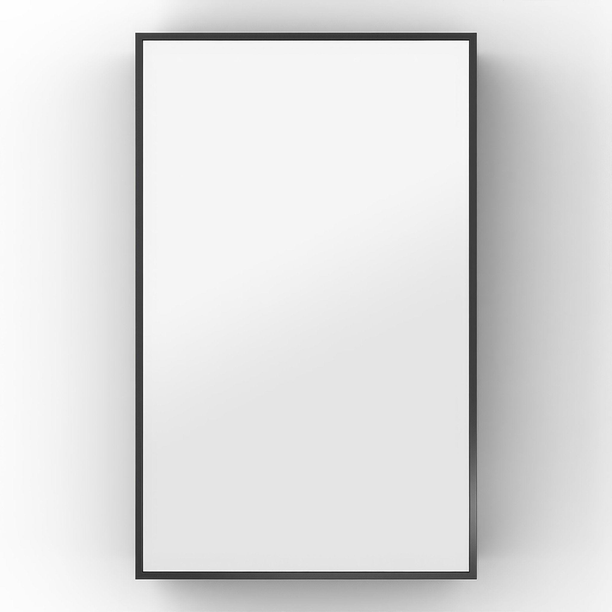 Dockside Mirror With Open Shelving 50 Black - Hyperion Tiles