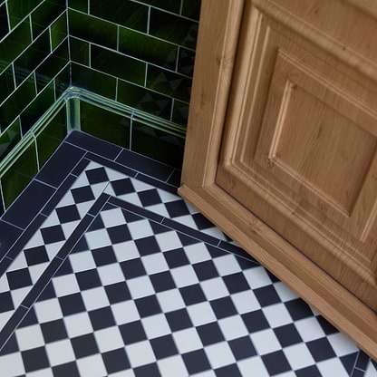 Dorchester Black and Dover White - Hyperion Tiles