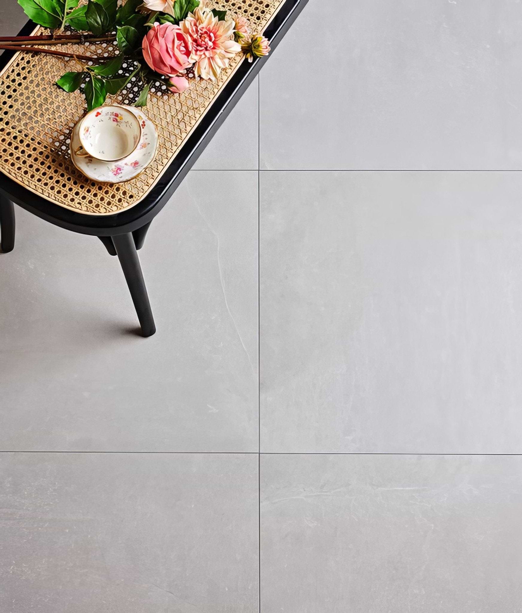 Dorset Porcelain Grey 59.7 x 59.7cm - Hyperion Tiles