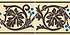 Shaftesbury 2 Tile Border Brown on White - Hyperion Tiles