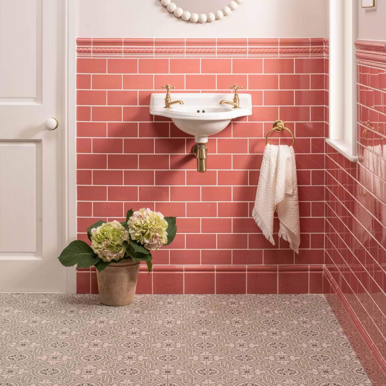 Duchy Pink Rope Moulding - Hyperion Tiles