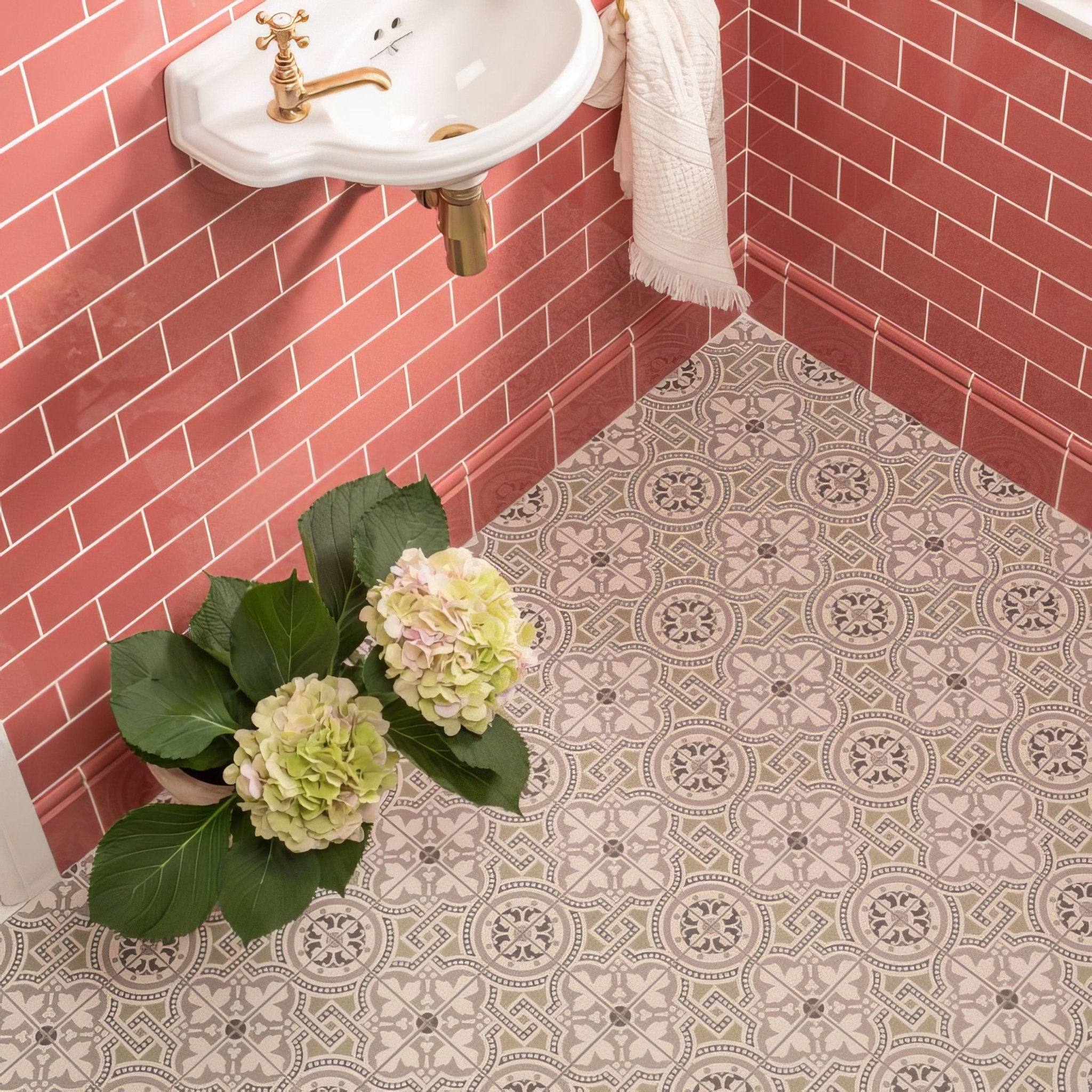 Duchy Pink Skirting Tile - Hyperion Tiles