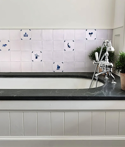 Dyrham Dairy Ceramic Decors Set Of 9 - Hyperion Tiles