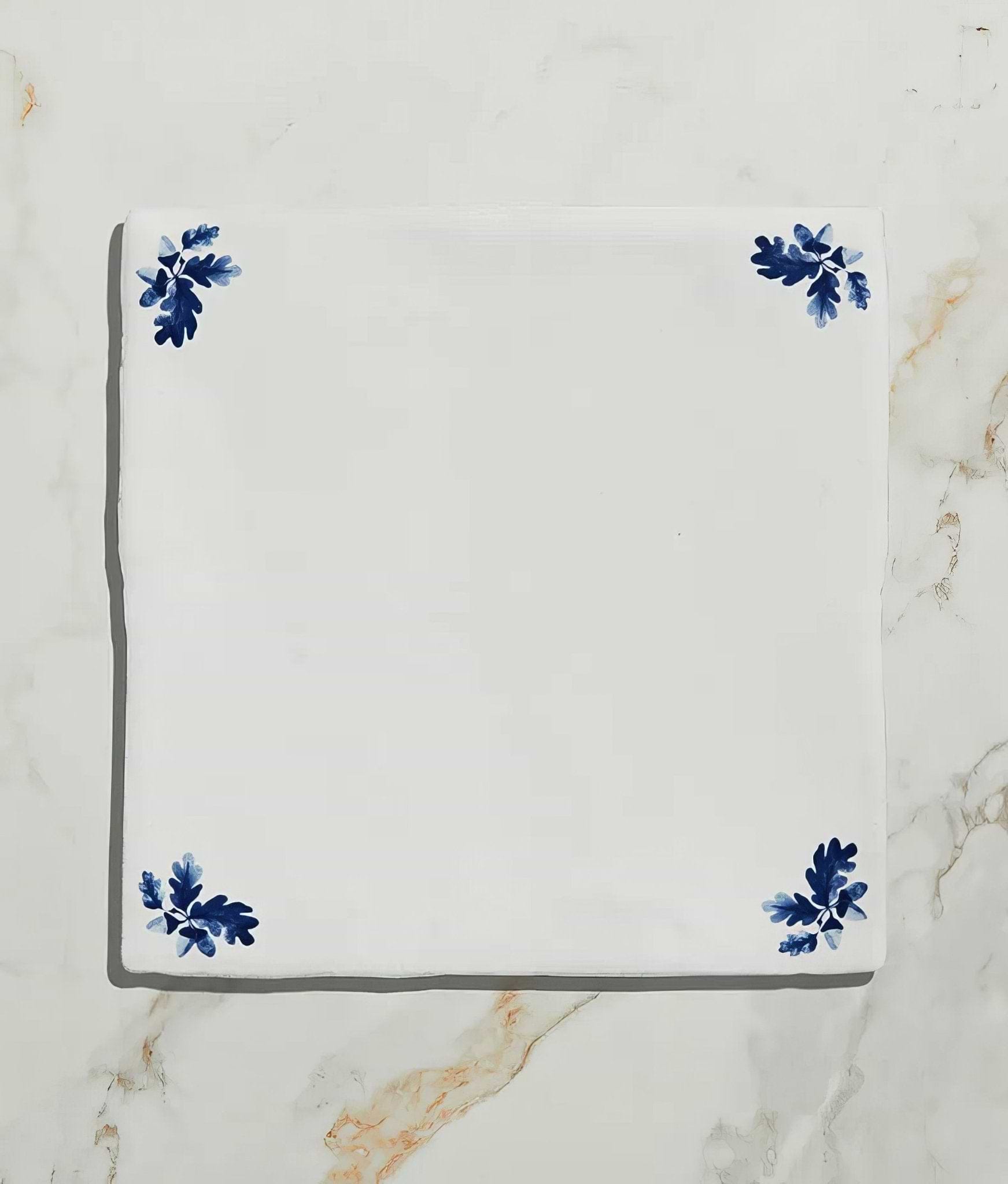 Dyrham Dairy Ceramic Oak Leaf Corners - Hyperion Tiles